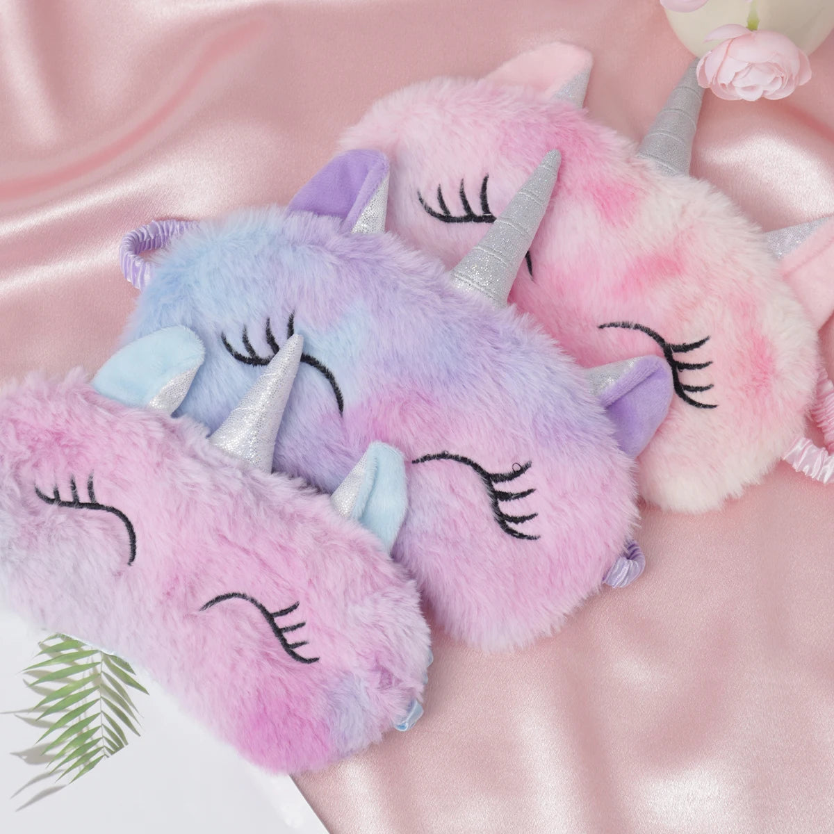 1pc/3pcs/5pcs-Cartoon Unicorn Party Anime Sleeping Mask Kids Gift Cute