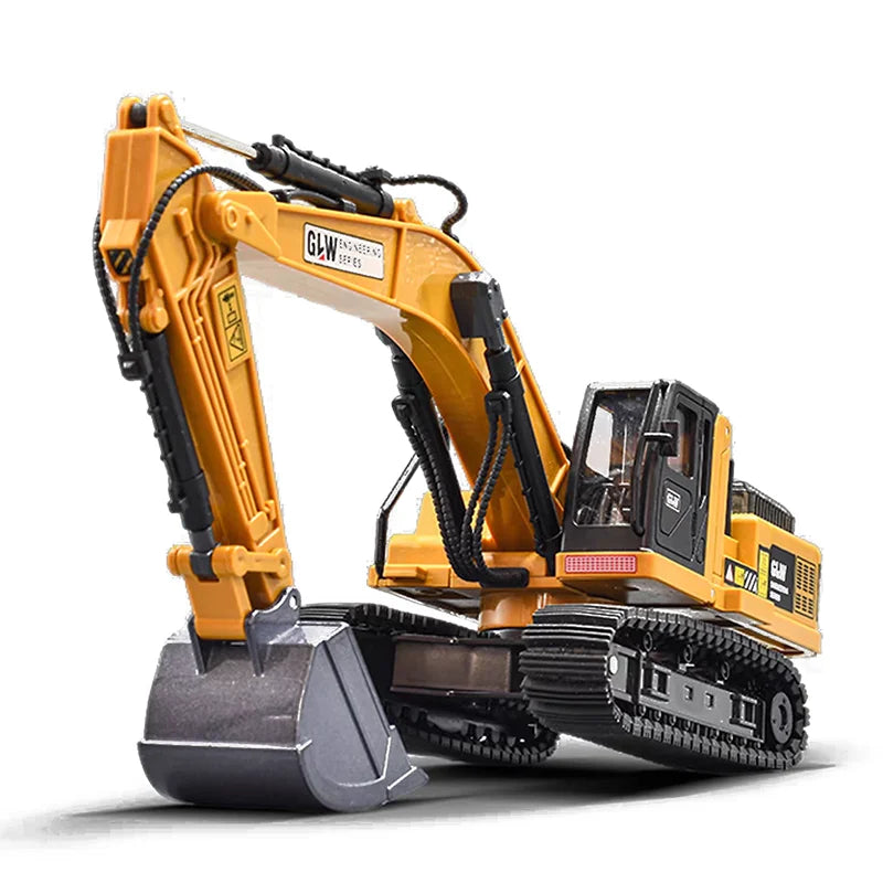 Excavator Classic Alloy+Plastic Diecast Toys Model Engineering Sound