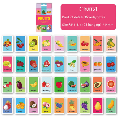 Montessori Educational Flash Cards | Animals, Shapes, Colors, Time & MoreU
