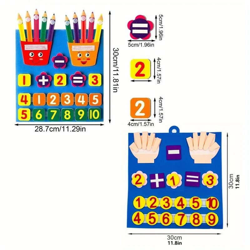Montessori Felt Counting & Number Matching Set