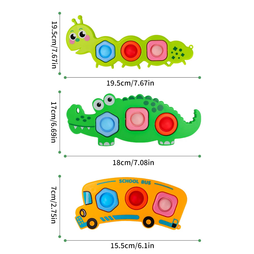 Animal & Vehicle Pop-It Sensory Toy
