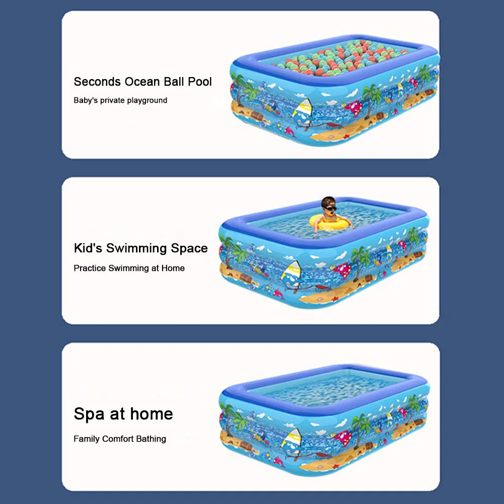 Kids’ Inflatable Splash & Ball Play Pool