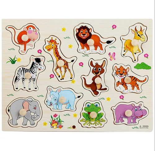 Wooden Learning Peg Puzzle Board