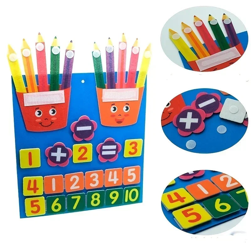 Montessori Felt Counting & Number Matching Set
