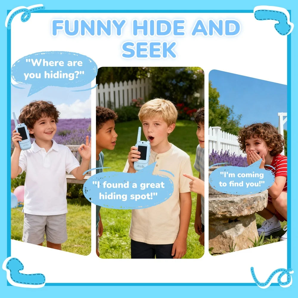 2PCS Video Walkie Talkie For Kids 2-inch HD Screen Rechargeable Toys