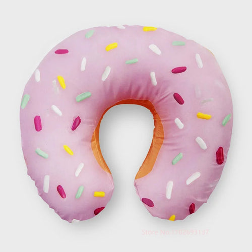 Cute Cartoon INS Style Travel Neck Pillow U-Shaped Panda Rainbow Cloud