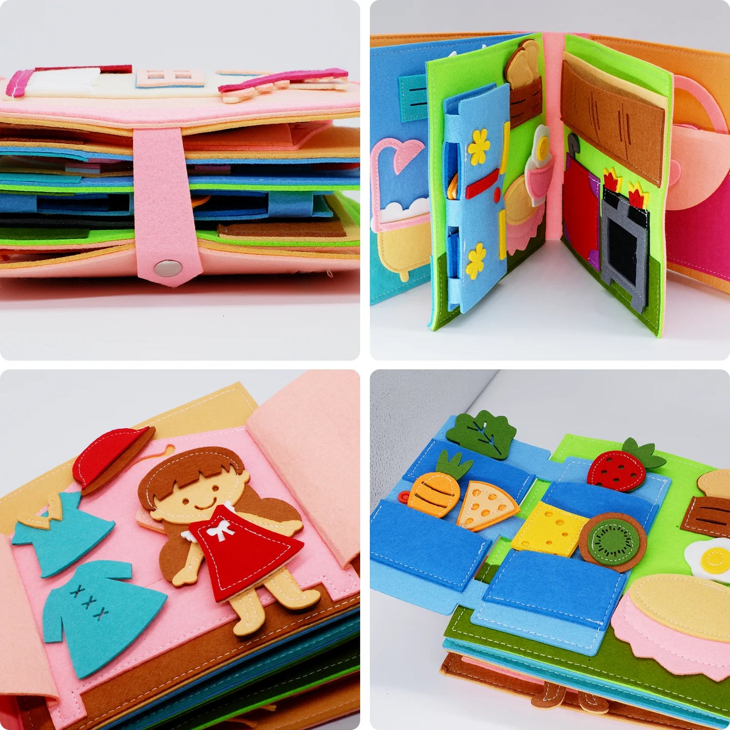 Montessori Quiet Book | Soft Activity Book