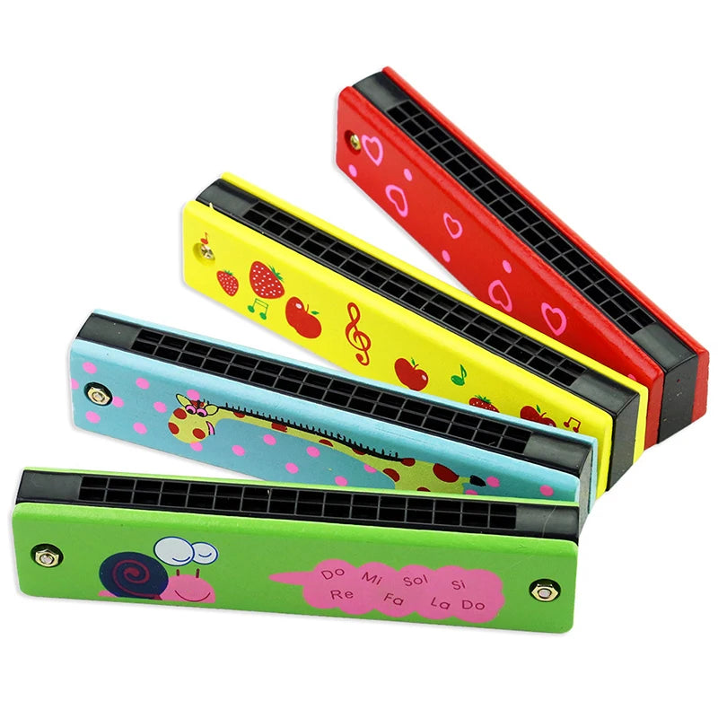 Kids Wooden Harmonica – Beginner Musical Instrument for Early Learning