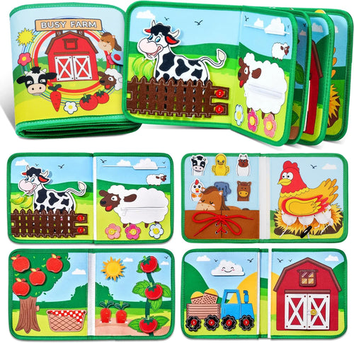 Farm Animal Montessori Quiet Book | Busy Book for Toddlers