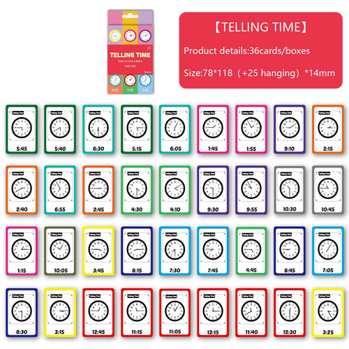 Montessori Educational Flash Cards | Animals, Shapes, Colors, Time & MoreU
