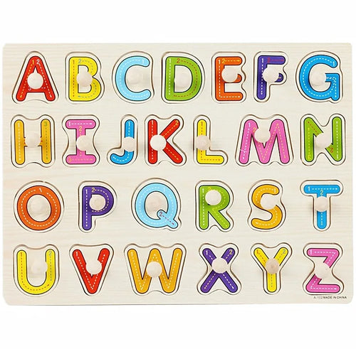 Wooden Learning Peg Puzzle Board