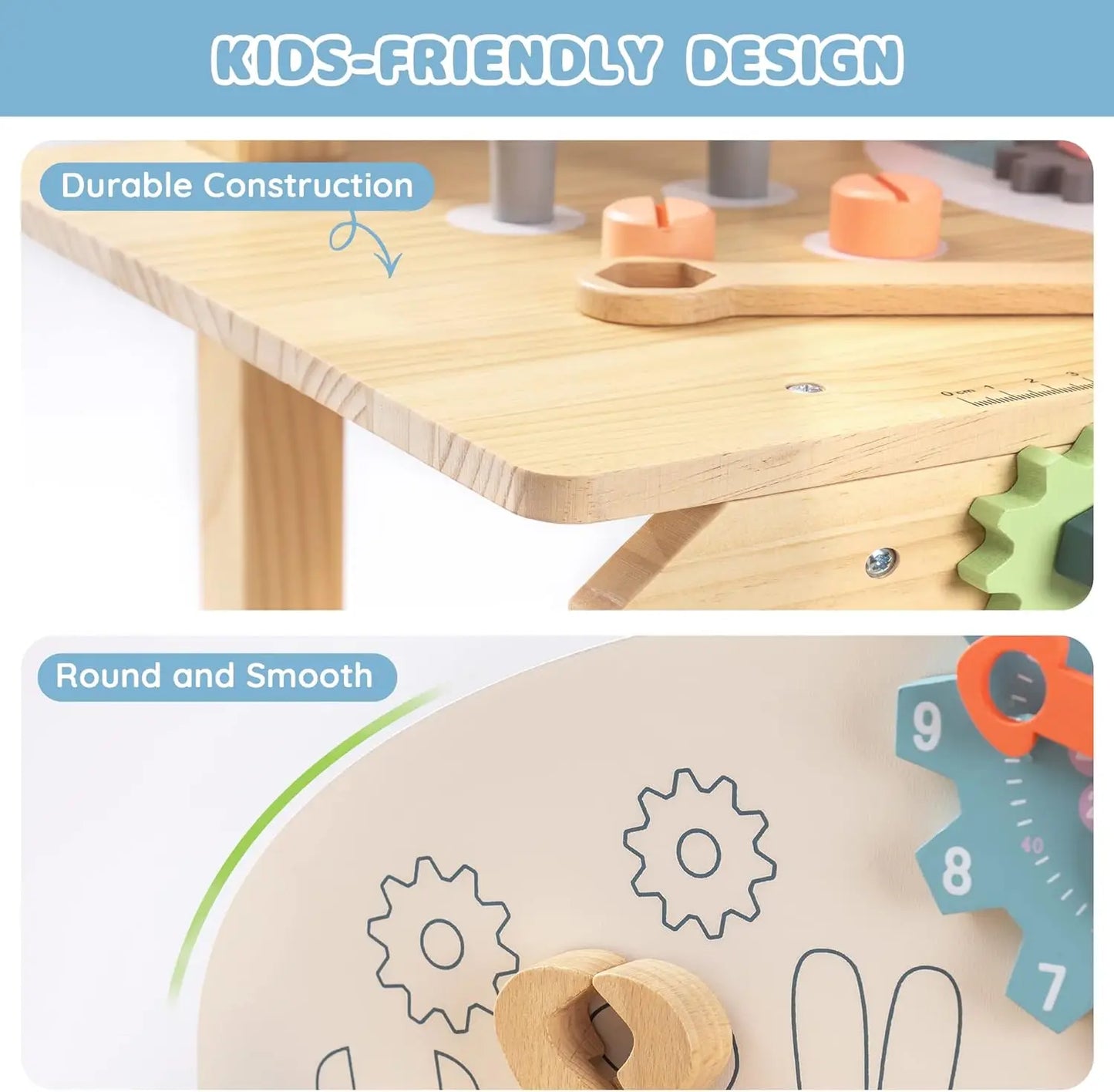 Robotime Kids Tool Bench Set Large Wooden Work Bench Construction