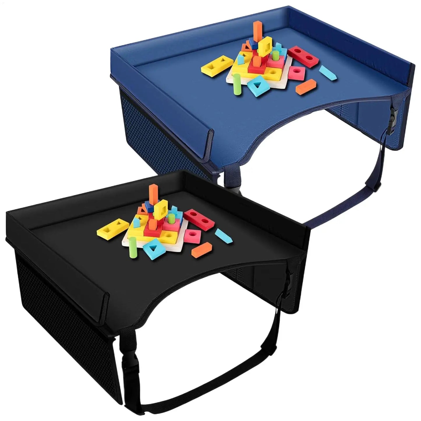 Car Seat Travel Tray Safety Seat Play Table Organizer Storage Snacks