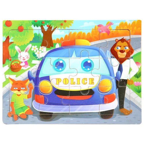 Montessori Wooden Puzzle Collection | Animals, Vehicles & Educational Themes