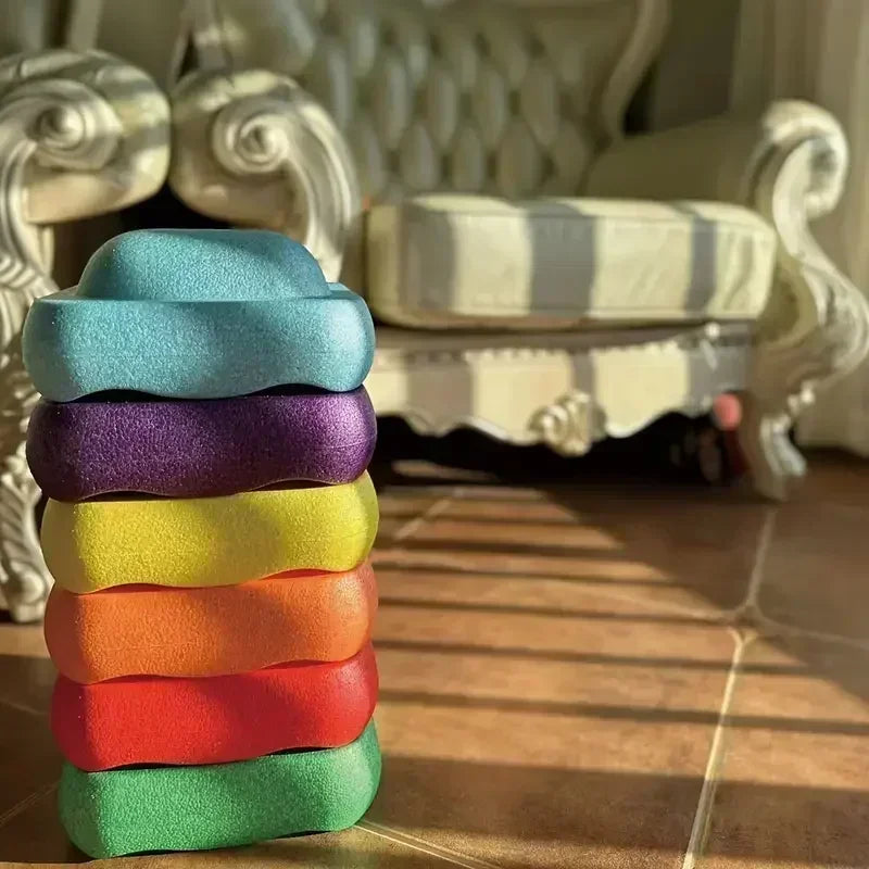 Kids’ Rainbow Balance Stepping Stones