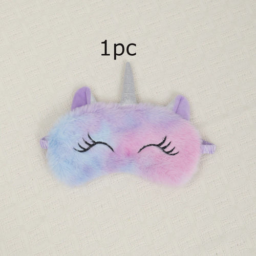 1pc/3pcs/5pcs-Cartoon Unicorn Party Anime Sleeping Mask Kids Gift Cute