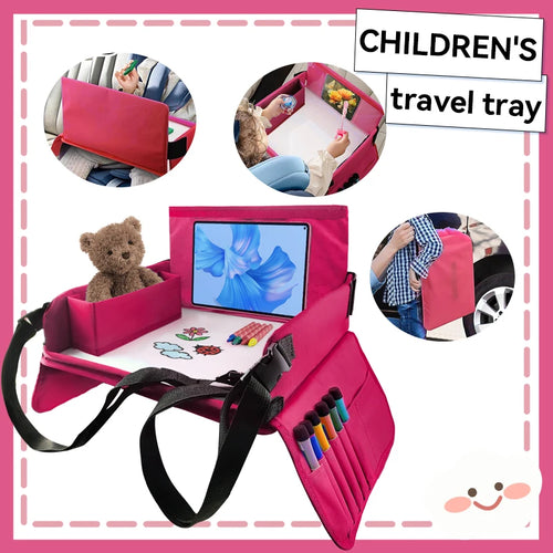 Kids Travel Seat Tray for Car Children's Toy Storage Table Drawing