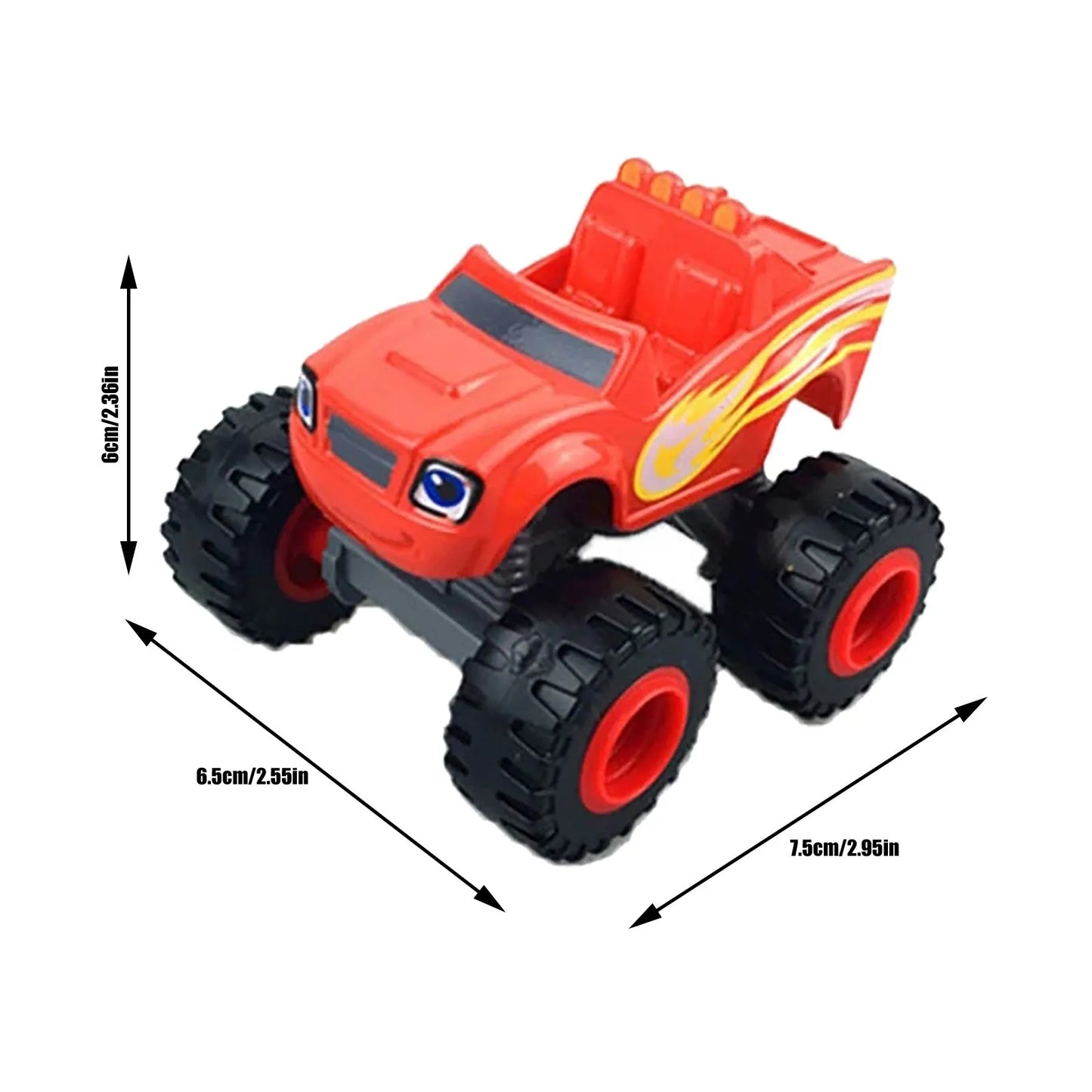 Classic Blaze Cars Model Inertia Diecast Vehicles Racing Figure Blaze
