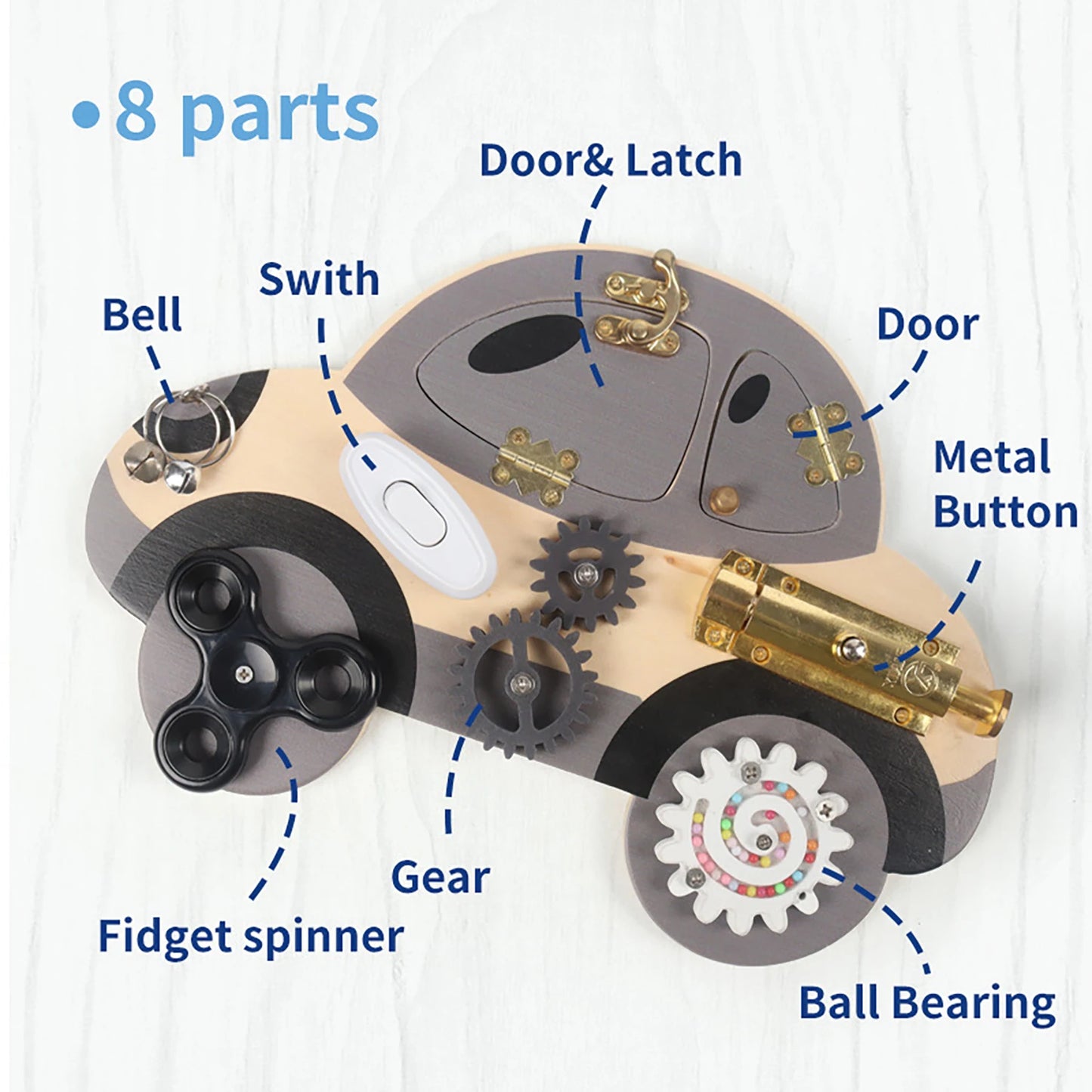 Montessori Steering Wheel Activity Board