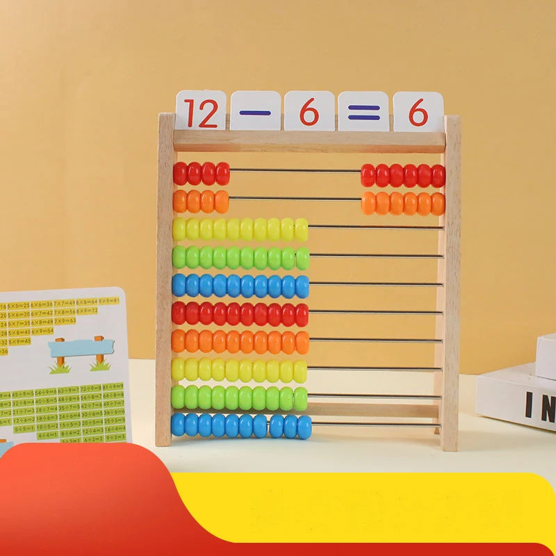 Wooden Rainbow Abacus | Montessori Counting & Math Toy