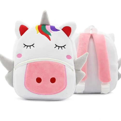 Cute Cartoon Animal Plush Backpack Soft Children Kindergarten