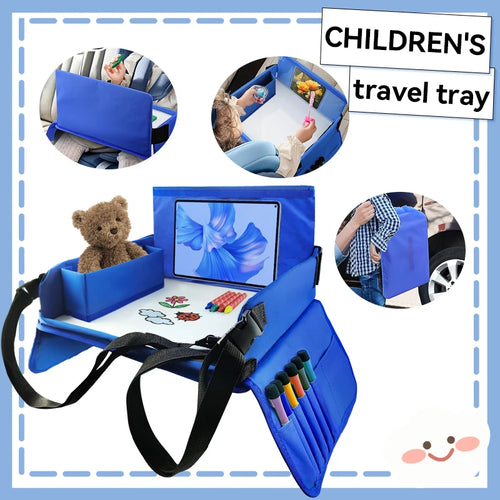Kids Travel Seat Tray for Car Children's Toy Storage Table Drawing