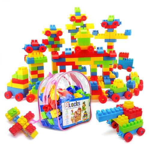 130pcs Large Particles of Building Block Toys Assembled Toys Early