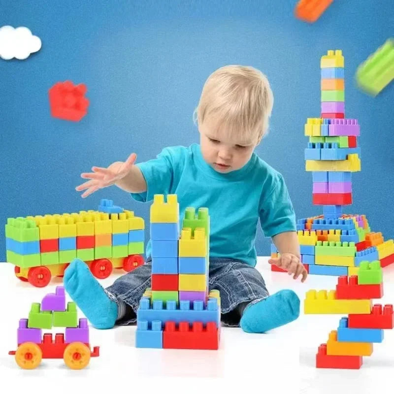 130pcs Large Particles of Building Block Toys Assembled Toys Early