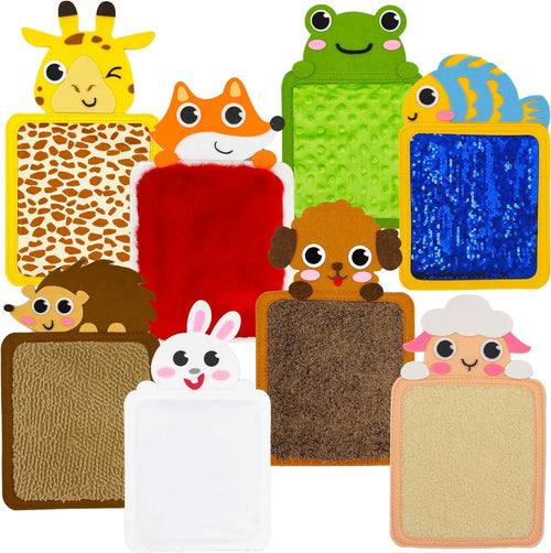 Felt Sensory Mats for Autistic Children Cartoon Animal Cognition Tiles