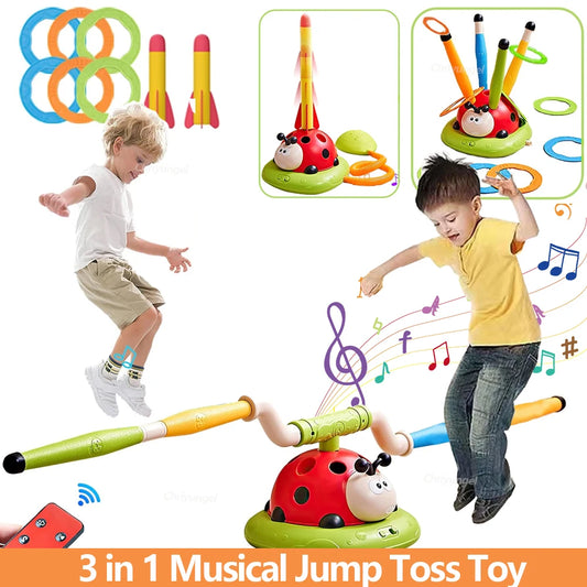 Kids’ 3-in-1 Musical Jump & Toss Game
