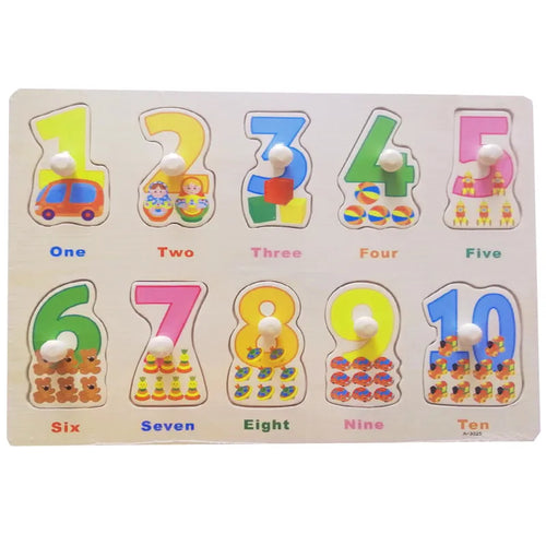 Wooden Learning Peg Puzzle Board