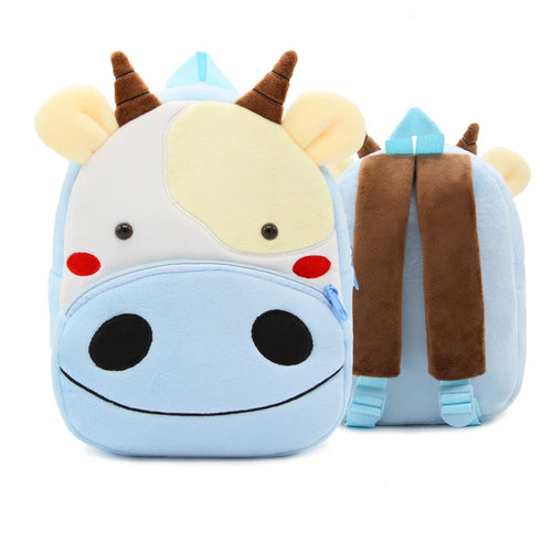 Cute Cartoon Animal Plush Backpack Soft Children Kindergarten