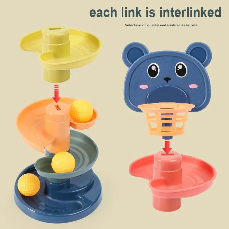 Montessori Ball Drop Tower for Babies & Toddlers