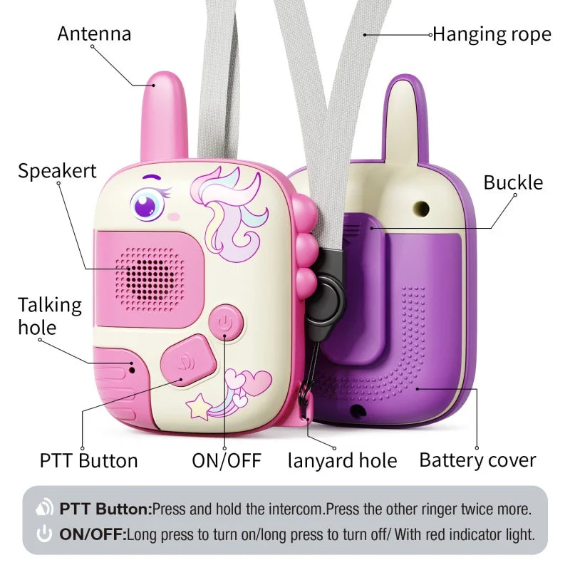 Handheld Kids Walkie Talkie Long Distance Wireless Transmission Pager