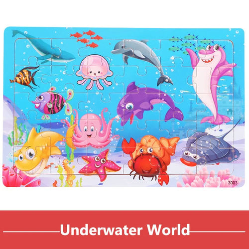 Montessori Wooden Puzzle Collection | Animals, Vehicles & Educational Themes