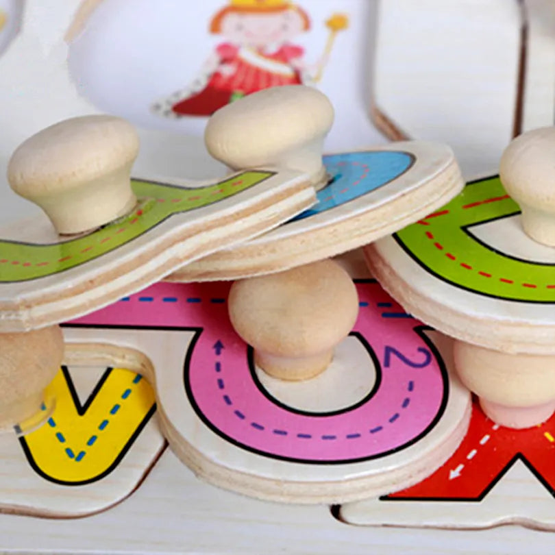 Wooden Learning Peg Puzzle Board