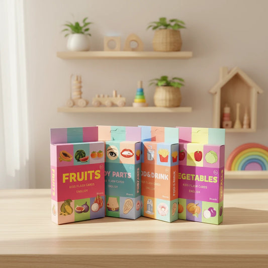 Montessori Educational Flash Cards | Animals, Shapes, Colors, Time & MoreU