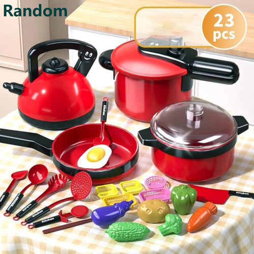 Kids Kitchen Play Set – 23-Piece Pretend Cooking Toy