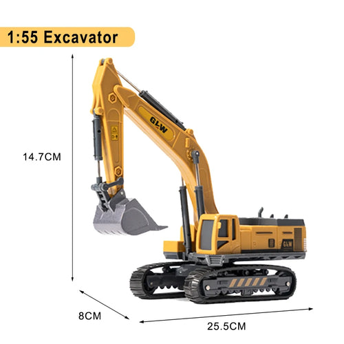 Excavator Classic Alloy+Plastic Diecast Toys Model Engineering Sound