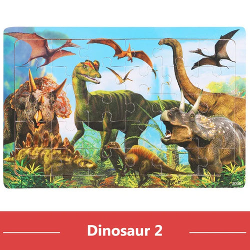 Montessori Wooden Puzzle Collection | Animals, Vehicles & Educational Themes