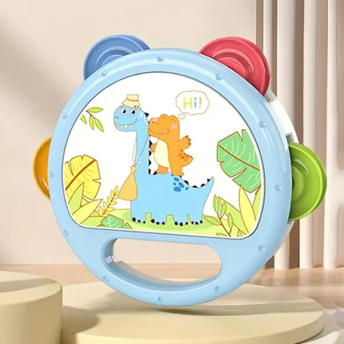Montessori Musical Hand Drum & Sensory Toy for Babies and Toddlers