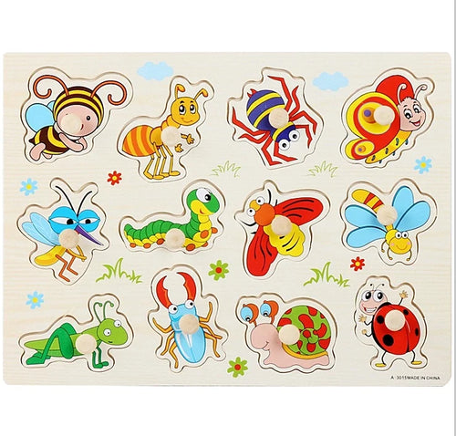 Wooden Learning Peg Puzzle Board