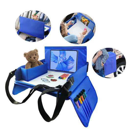 Kids Travel Seat Tray for Car Children's Toy Storage Table Drawing