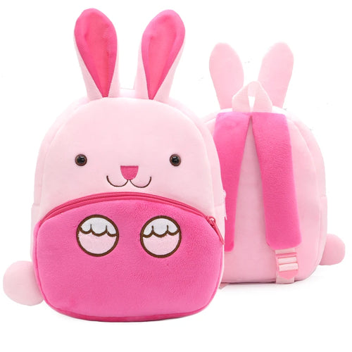 Cute Cartoon Animal Plush Backpack Soft Children Kindergarten