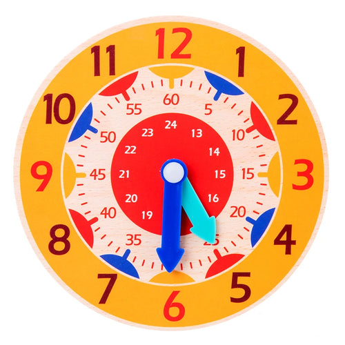 Wooden Montessori Teaching Clock | Preschool Time Learning Toy