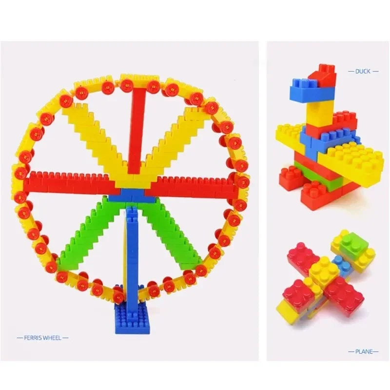 130pcs Large Particles of Building Block Toys Assembled Toys Early