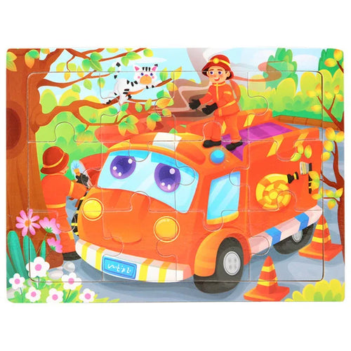 Montessori Wooden Puzzle Collection | Animals, Vehicles & Educational Themes