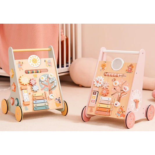 Montessori Wooden Baby Activity Walker