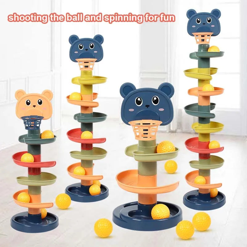 Montessori Ball Drop Tower for Babies & Toddlers