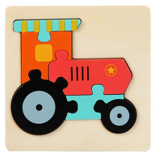 Wooden Animal Puzzle – Montessori Preschool Learning Toy